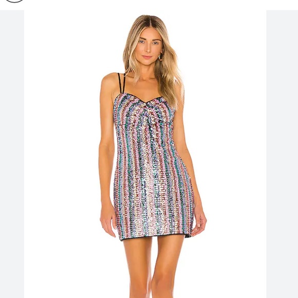 Lovers + Friends Dresses & Skirts - Lovers and Friends City Lights Mini Dress in Multi Sequin | REVOLVE Medium